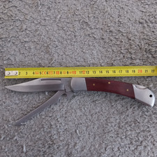 C.J.Herbertz Jagt Angel Messer Aisi 420 mit Säge Top Zustand Handarbeit