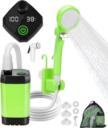 Tragbare campingdusche 6000mah - tragbare,