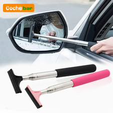 Car Rearview Mirror Wiper Cleaning Tool With Telescopic Window Brush