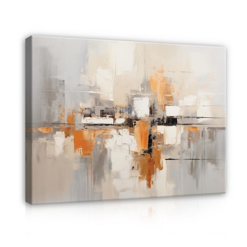 Abstrakt beige modern leinwand - modern,