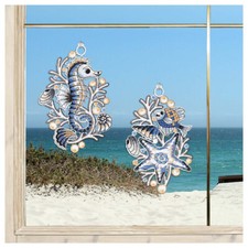 Fensterbilder Seepferdchen und