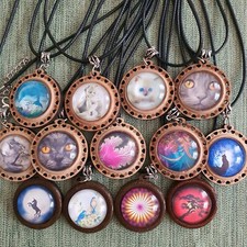 Halskette Schnur, Glas