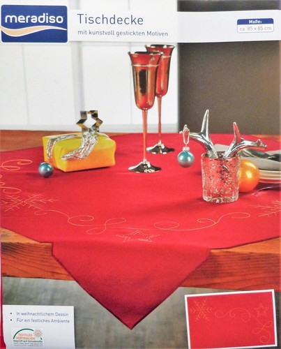 Weihnachtstischdecke rot x - 85,
