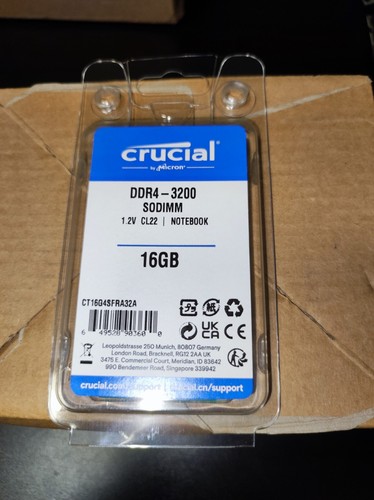 Crucial 16gb 1rx8 ddr4 3200 - crucial, ddr4-3200