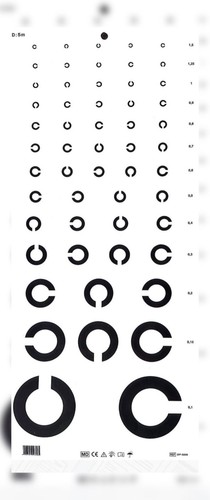 Landolts optometrische tafel - tafel, |