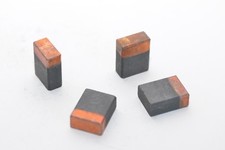 4x elektrische Kohlebürste Kontaktbürste, rechteckig, B8 x D16 x L20 mm, NOS