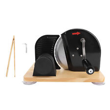 Manuelle Brotschneidemaschine Edelstahl Holz Einstellbare Dicke Handkurbel 