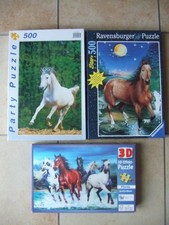 3 Pferde Puzzle mit je 500