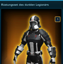 SWTOR-Rüstungsset des dunklen Legionärs Server Tulak Hord (Gold - Set)