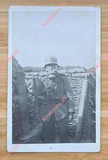 Orig.Foto Soldat Gasmaske Feldgrau Schützengraben Grabenkämpfer