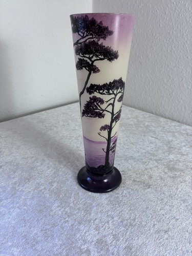 Unikat lila vase art nouveau - lila,