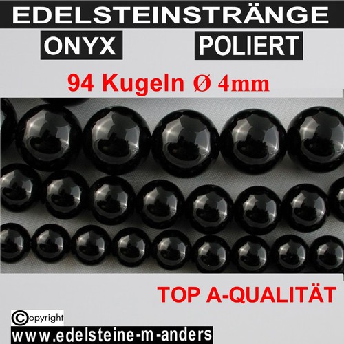 Onyx kugel perlen strang - kugel,