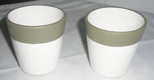 2 x Blumentopf Pflanzkübel Übertopf Keramik ø 6 cm Höhe 7 cm