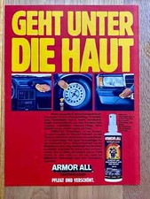 Armor All Mercedes W201 190E Original 1986 Vintage Advert Werbung Reklame