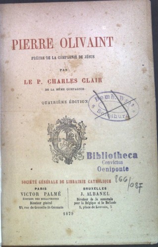 Pierre olivaint pretre la - pierre, de