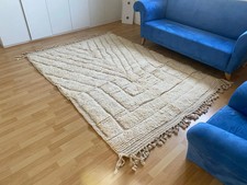 Beni Ourain Teppich 250×150 cm , Vintage Moroccan Rug, Naturwolle, Boho Style