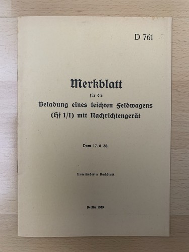 Dienstvorschrift 761 - dienstvorschrift,