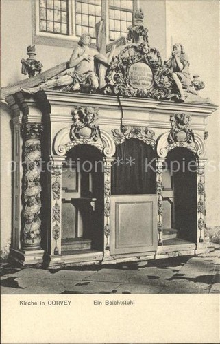 Corvey kirche beichtstuhl - corvey,