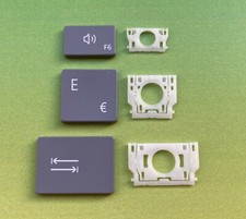 Ersatz-Taste / Tasten / Tastenkappe Microsoft Surface Laptop 1 & 2 Tastatur Grau