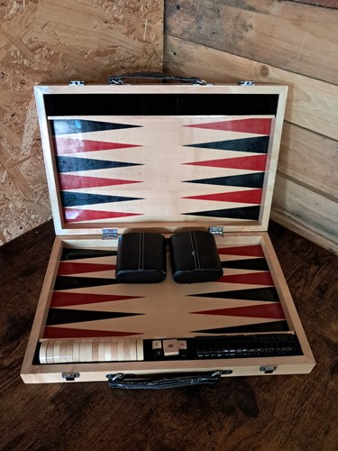 Backgammon set komplett - komplett, mit