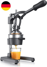 Arendo - Saftpresse - Handentsafter Edelstahl - Mechanischer Entsafter – Orangen