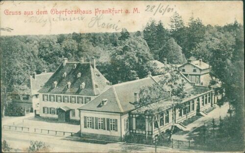 Ansichtskarte oberforsthaus - ansichtskarte,
