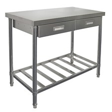 Edelstahltisch mit zwei