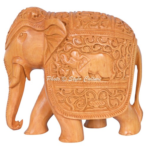Holz elefant skulptur - holz,