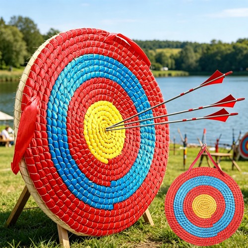 Strohzielscheibe ø50cm pfeile - Ø50cm,
