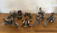 Schraubenmännchen Sammlung Motorrad Lokomotive Kart Trike  9 Stück
