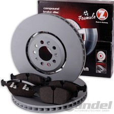 ZIMMERMANN BREMSSCHEIBEN + BELÄGE VORNE für VW Golf 4 R32 + AUDI TT 8N 3.2 VR6