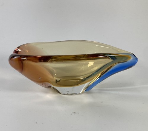 Schwere glas schale - glas, böhmen