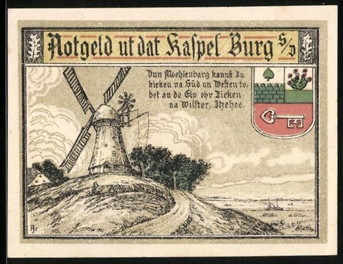 Notgeld burg 1916 50 - notgeld, s.