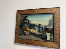 Japan Hinterglasmalerei Fuji