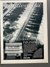 Philicorda Heimorgel Philips Orgel retro 1970 Vintage Ad Werbung Reklame