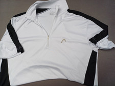Head - Tennis-Sport-Shirt, weiß-schwarz, Gr. l - sehr gute Qualität, atmungsakti
