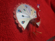 Glas Pfau Christbaumschmuck aus Lauscha Thüringen alt & Original