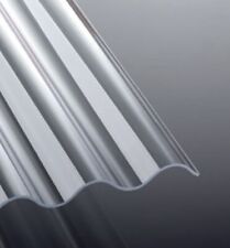 Lichtplatten 3mm Acrylglas 76/18 klar Sinuswelle glatt - Wellplatten Dachplatten