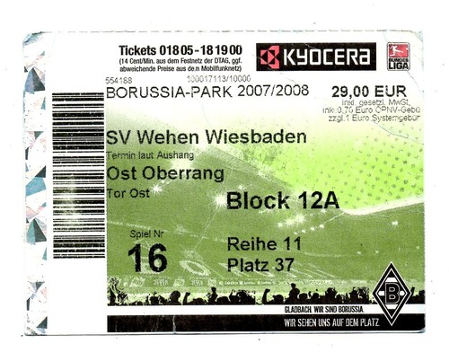 Ticket bl borussia - ticket,
