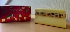 Dior Clutch Tasche Dolce Vita / Kosmetiktasche ggf. auch Abendtasche gelb/gold