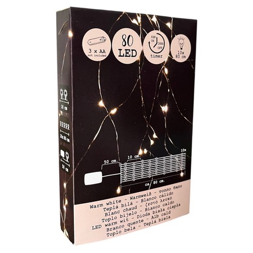 Lichterdraht led 10x80cm - 80,