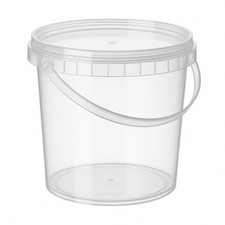 Kunststoffeimer transparent