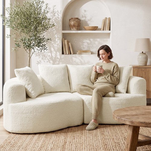 Homcom sofa sitzer - sitzer, cm