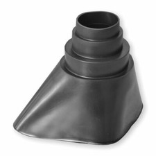 Neopren Montagestutzen schwarz, Mastmanschette Gummimanschette Abdeckkragen