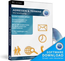 Adressen & Termine verwalten,CRM Software Programm,Adressveraltung,Datenbank,EDV
