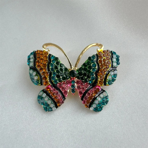 Bunte schmetterlingsbrosche - bunte,
