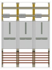Hager Zählerschrank 3 Zähler ZB33S 1100mm Höhe