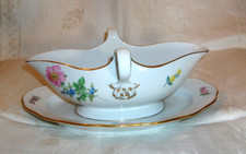 Meissen - Sauciere - Blume 2 mit Goldrand -um 1935/50 - unbenutzt