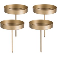 Kerzenhalter Adventskranz Gold