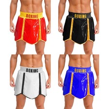 DE Männer Thai Boxen Shorts Muay Thai Boxing Shorts Trainingshose Atmungsaktiv 